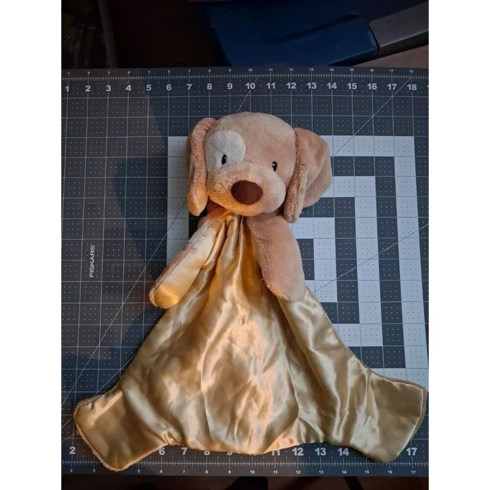 Gund Spunky HuggyBuddy Puppy Dog Lovey Security Blanket Plush